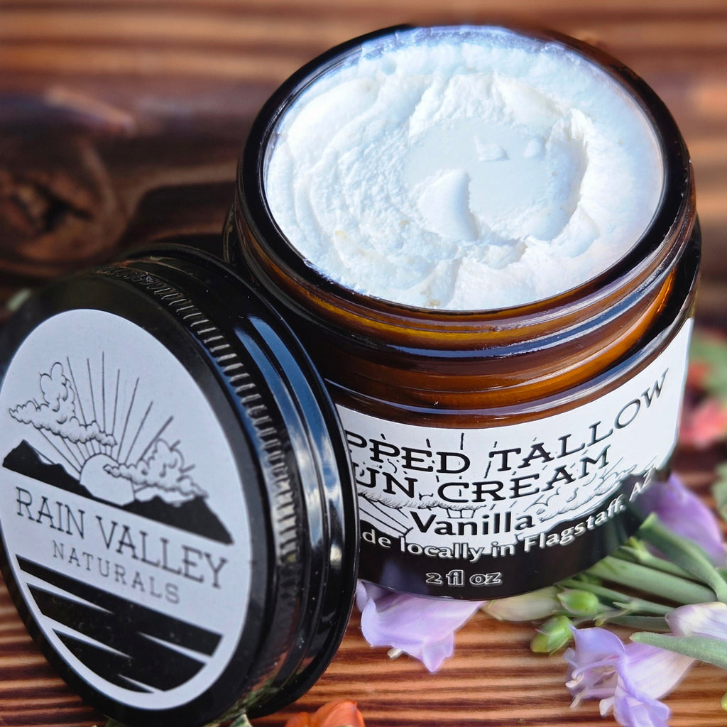 Whipped Tallow Sun Cream (Natural Sun Protection)